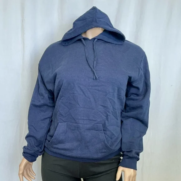 Organic Cotton Blue Hoodie - Picture 1 of 4